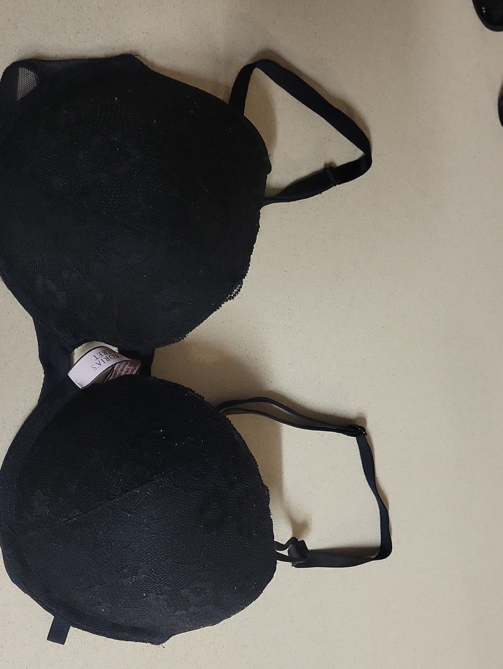 Victoria's Secret Black Lace, Push Up, Convertible Bra